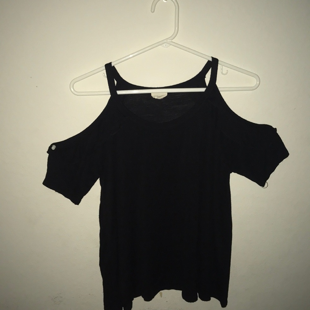 Black off the Shoulder Tank Top